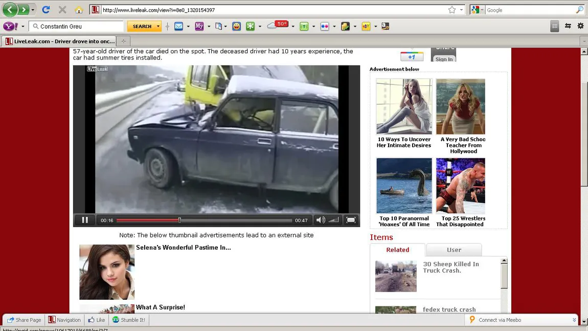 Pe drum de iarnă, cu cauciucuri de vară. Accident teribil în Rusia VIDEO