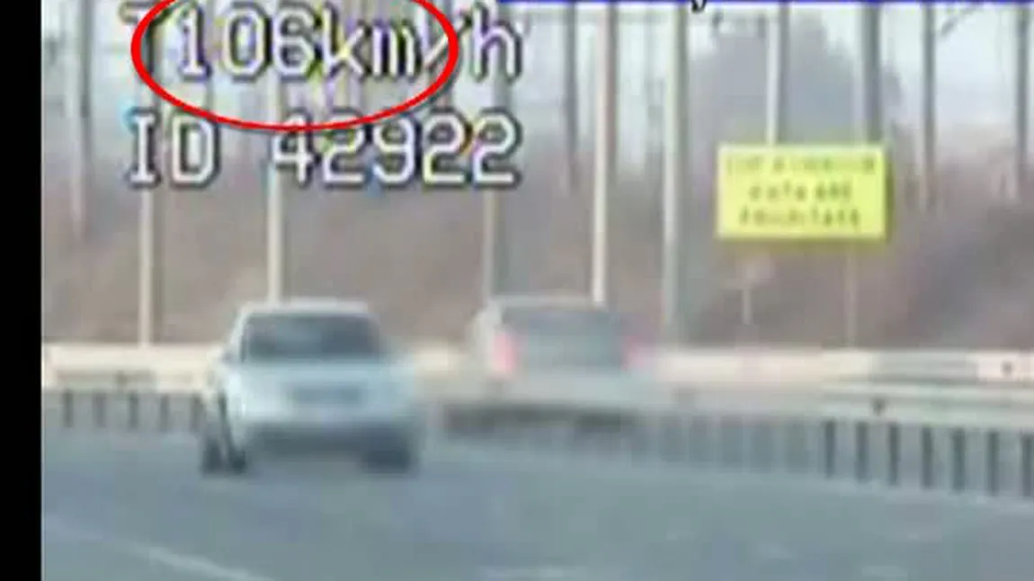 Un şofer din Craiova a gonit cu 106 kilometri la oră în oraş