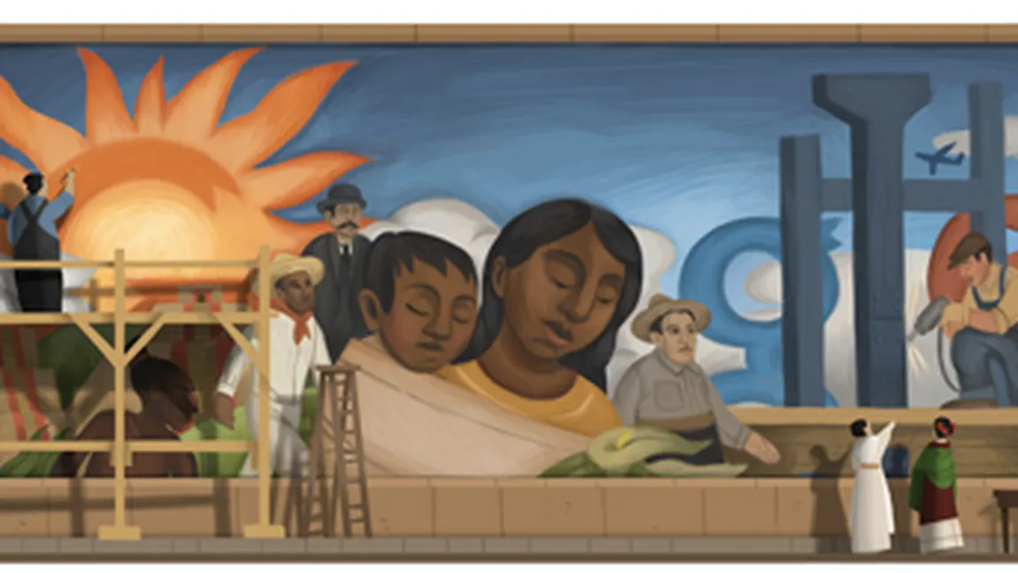 Diego Rivera, pictorul aniversat de Google la 125 de ani de la naştere