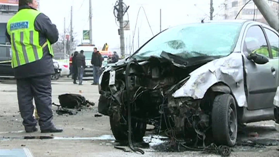 Accident grav, cu un mort, pe Strada Turda, din Capitală VIDEO