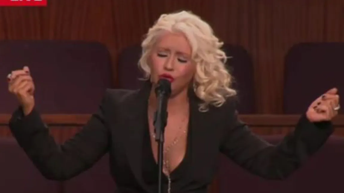 Un ultim omagiu pentru Etta James. Christina Aguilera a cântat 