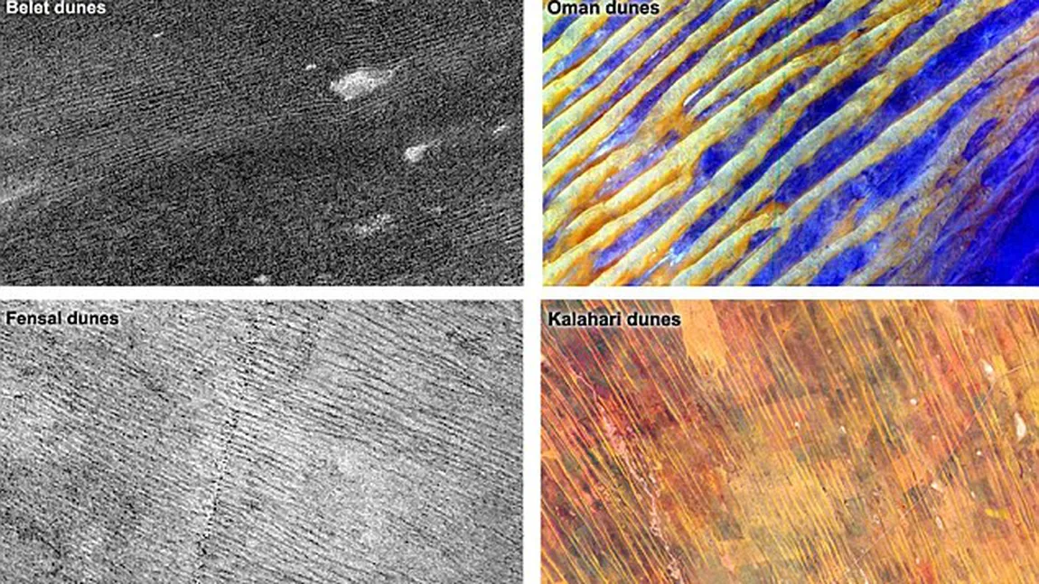 Asemănare surprinzătoare: Dunele de pe Titan, luna lui Saturn, sunt similare celor de pe Pământ FOTO