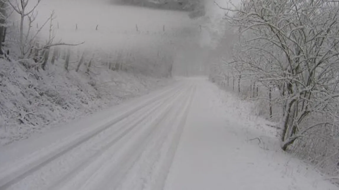 3 drumuri naţionale închise din cauza viscolului şi a zăpezii. Vezi care sunt şoselele afectate