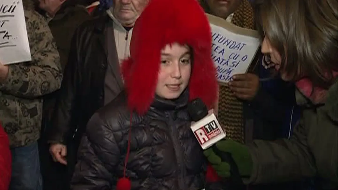 Fetiţa cu cuponul, către Băsescu : Ce pot să fac cu 40 de lei? VIDEO