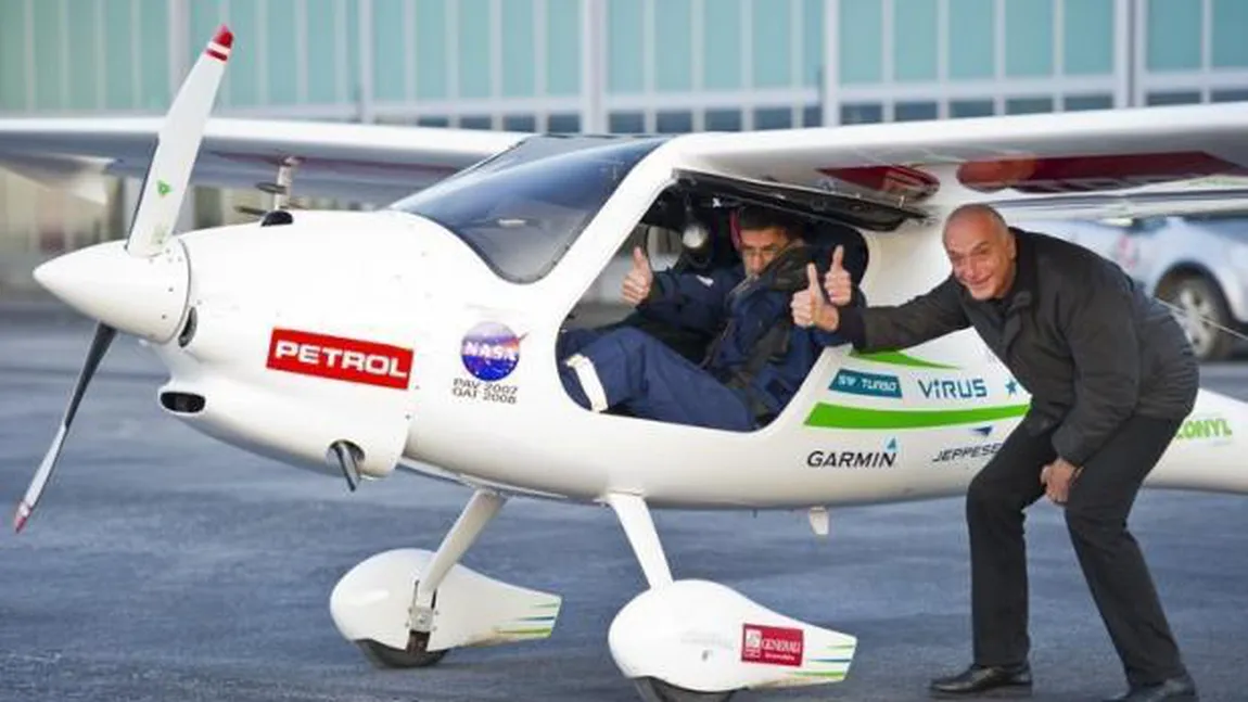 Un biolog zboară în jurul lumii într-un avion eco, Pipistrel, de numai 290 kilograme VIDEO