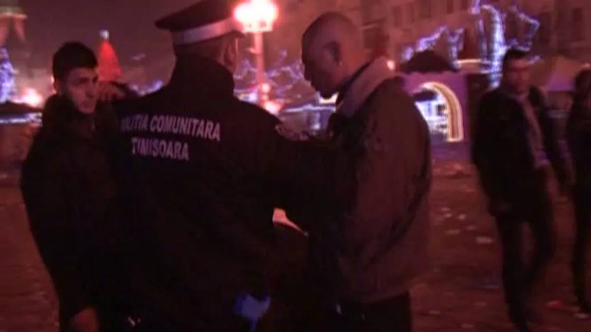Bătaie de Revelion, între români şi sârbi, la Timişoara VIDEO