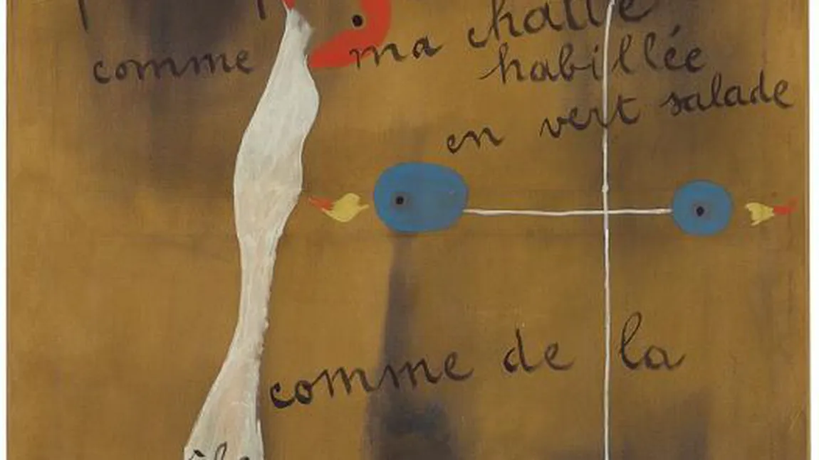 Un tablou al pictorului spaniol Joan Miro, vândut la licitaţie la un preţ record