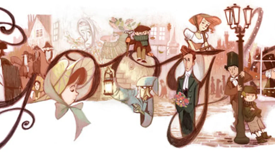 Charles Dickens, aniversat de Google