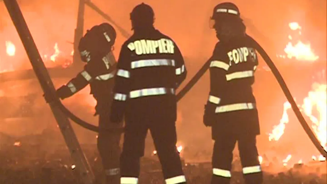 Incendiu devastator pe Centura Bucureştiului VIDEO