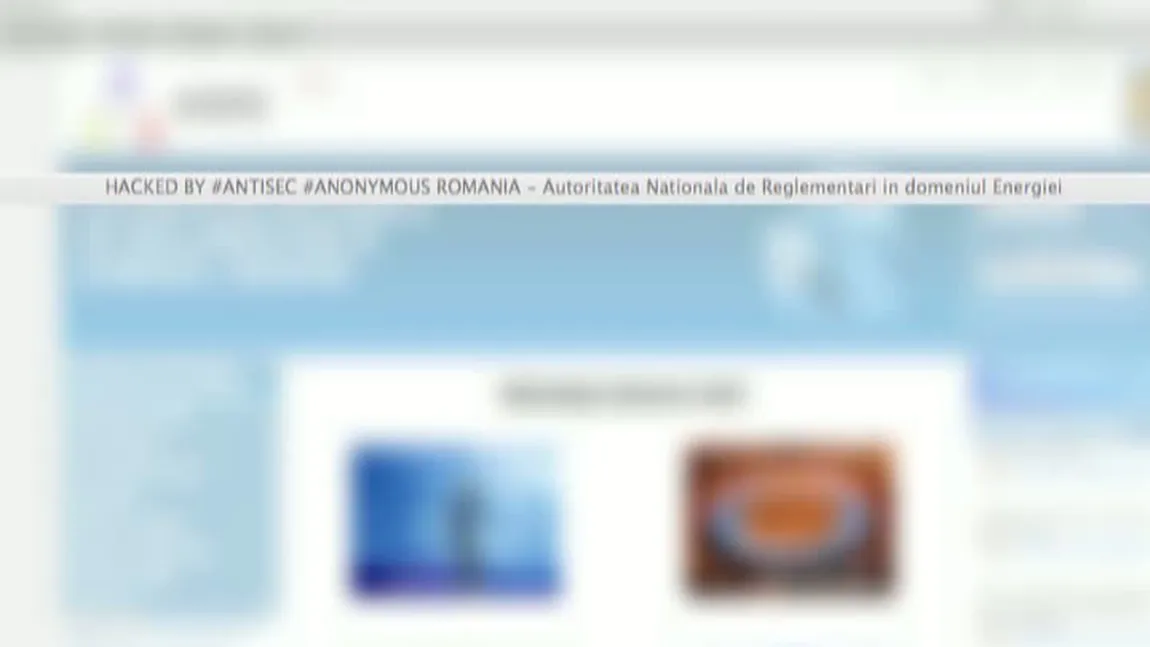 Site-ul ANRE, atacat de hackeri care se recomandă Anonymous România