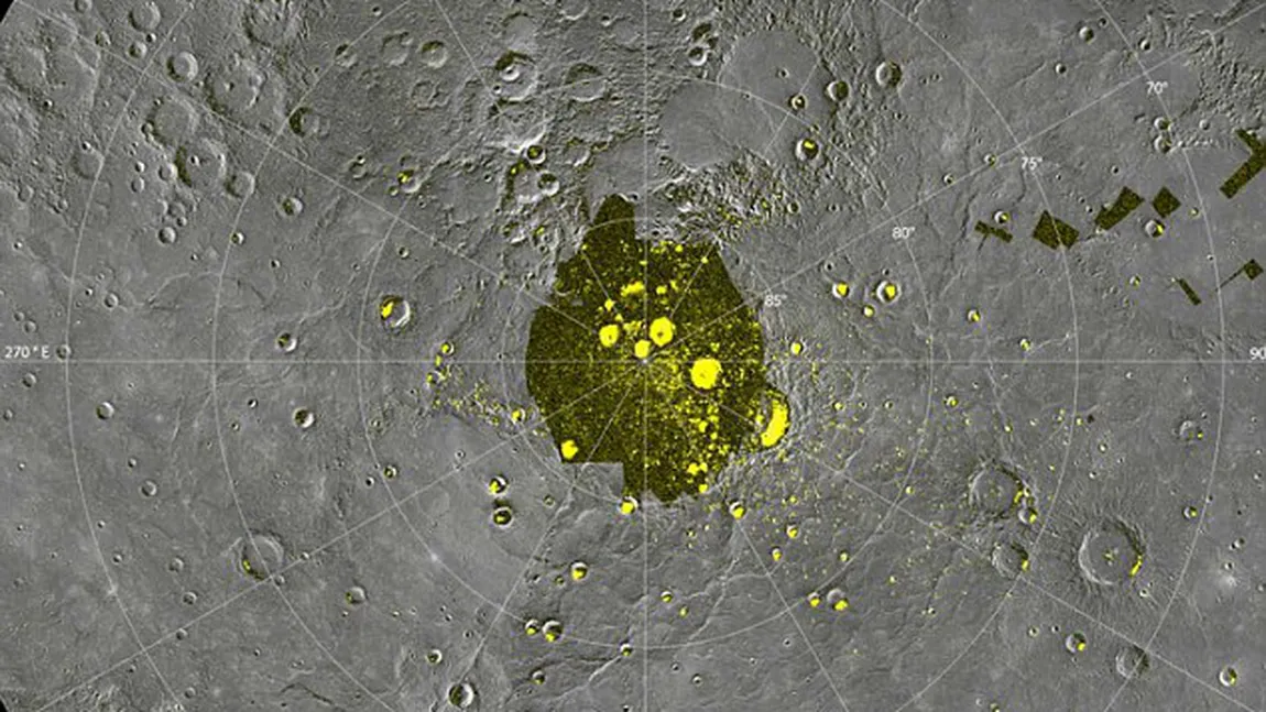 Planeta Mercur ar putea avea gheaţă la poli