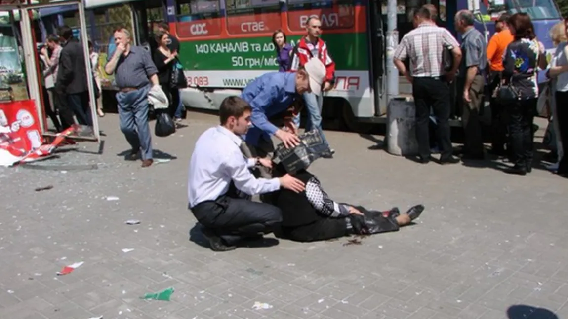 Patru explozii în oraşul ucrainean Dnipropetrovsk: Cel puţin 27 persoane sunt rănite
