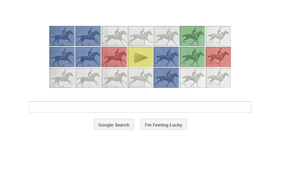 Google îl sărbătoreşte pe fotograful Eadweard J. Muybridge, cu un logo special
