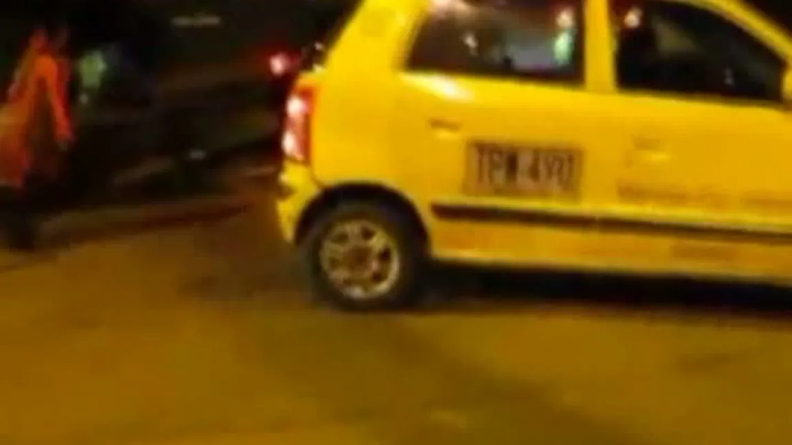 Un şofer de taxi, pus la respect în trafic VIDEO