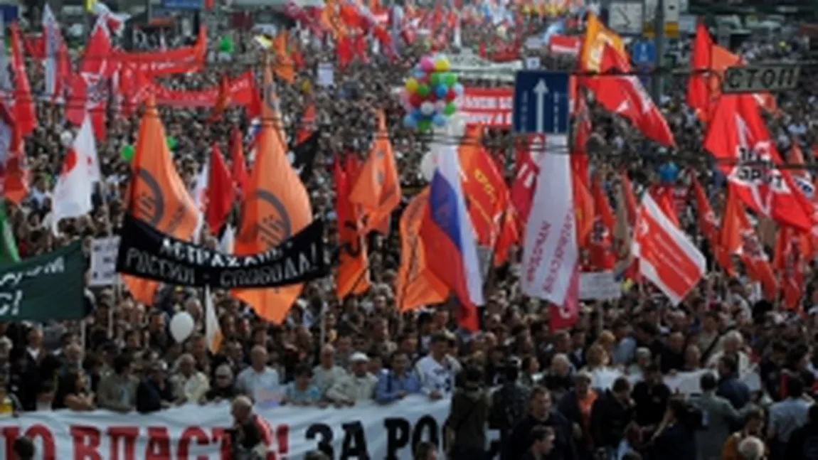 Protestatarii ruşi au intrat în 