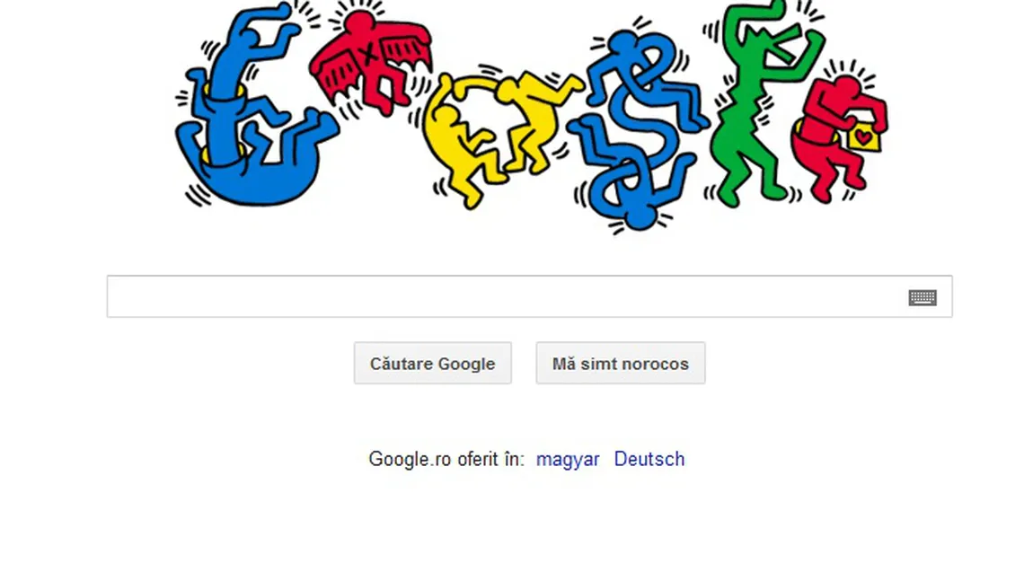 Google îl omagiază pe artistul graffiti şi activistul american Keith Haring, printr-un nou logo