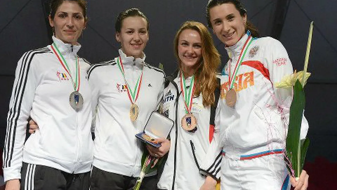 Argint pentru echipa feminină de spadă a României la CE 2012