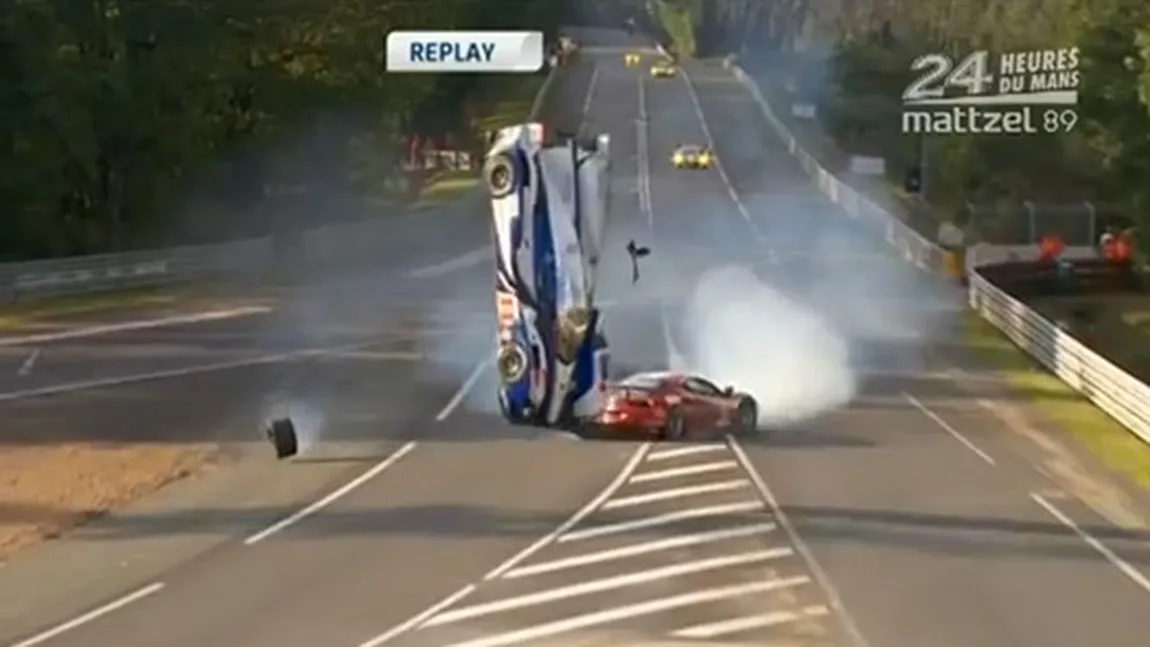 Cel mai spectaculos accident din Cursa de 24 de Ore de la Le Mans VIDEO