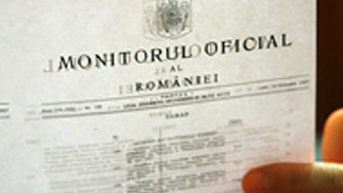 Ordonanţa de urgenţă care modifică Legea referendumului, publicată în Monitorul Oficial