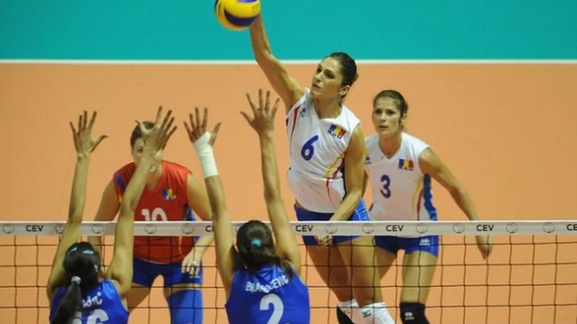 Spania a învins România, scor 3-2, în Liga Europeană de volei feminin