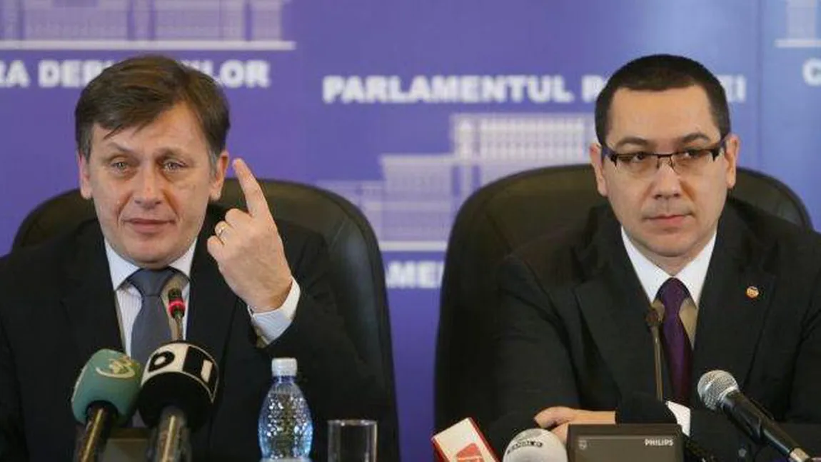 Ponta: Crin Antonescu rămâne candidatul USL la preşedinţie, din punctul meu de vedere