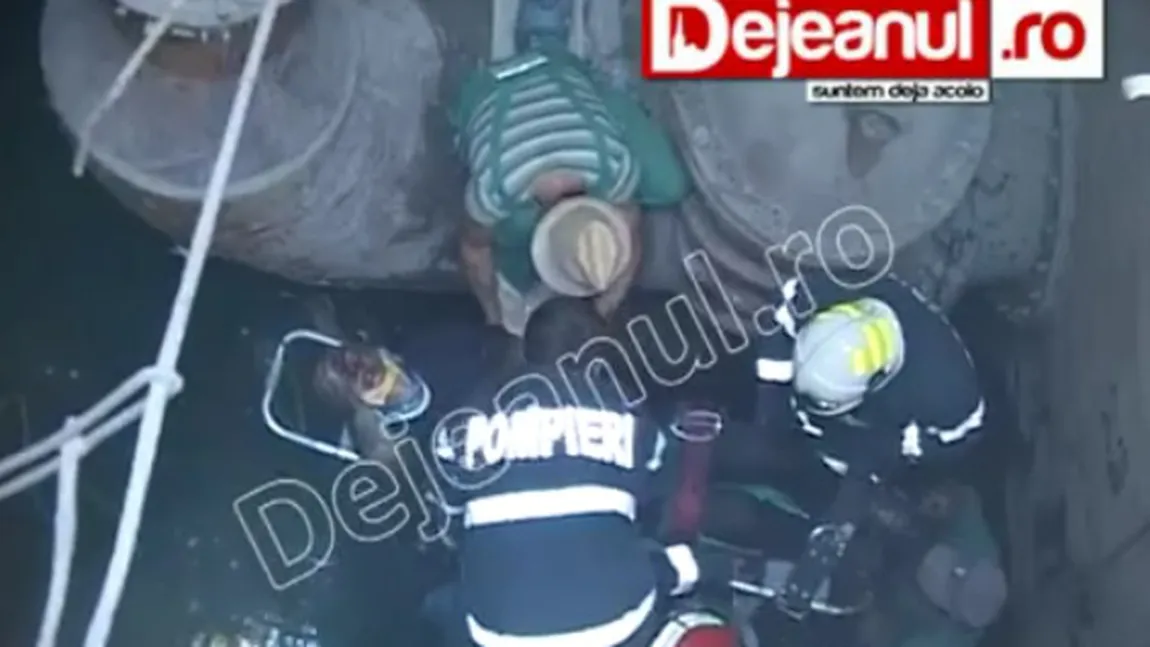 Accident grav la staţia de epurare a apei Dej. Victima este în stare critică VIDEO