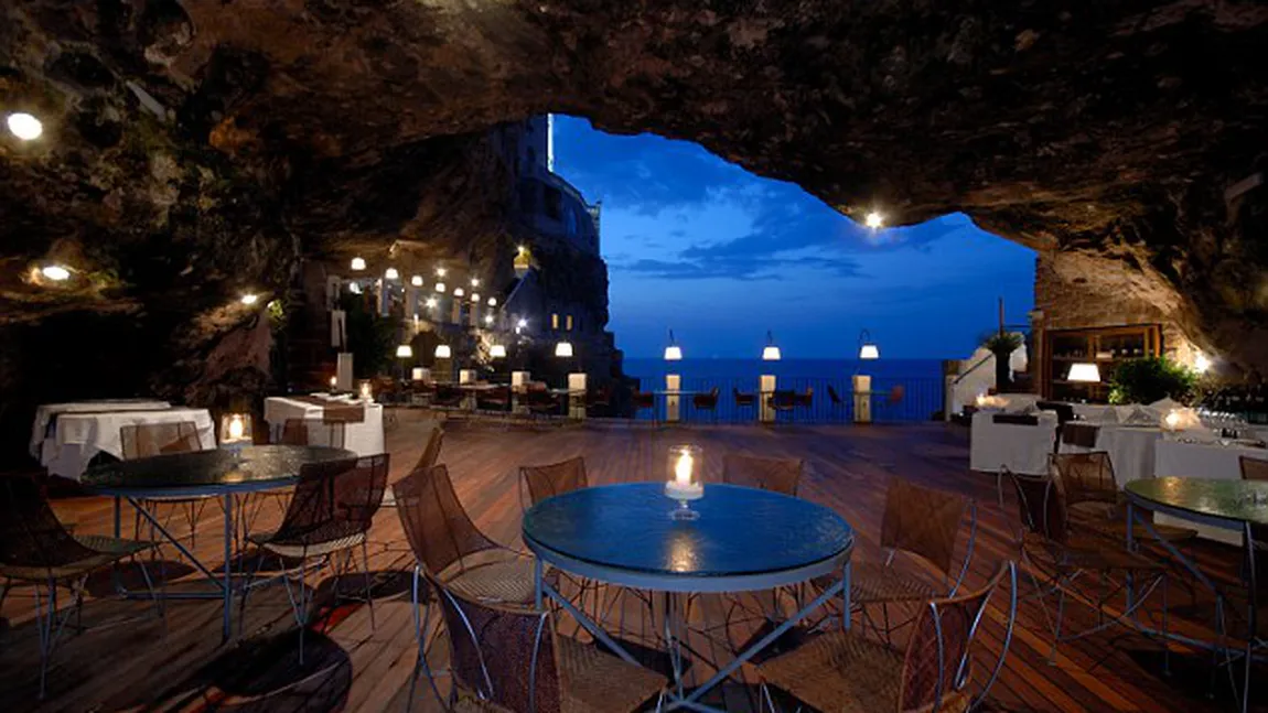 Imagini de vis! Restaurantul construit într-o peşteră la malul mării GALERIE FOTO