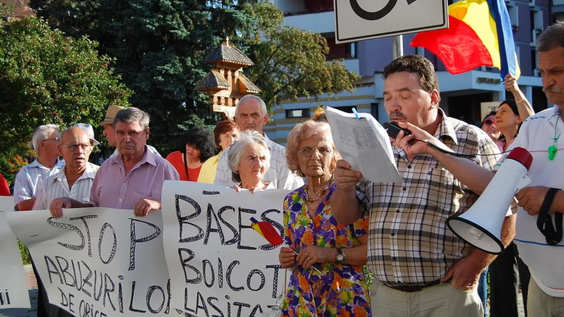 Protest anti-Băsescu la Bistriţa-Năsăud