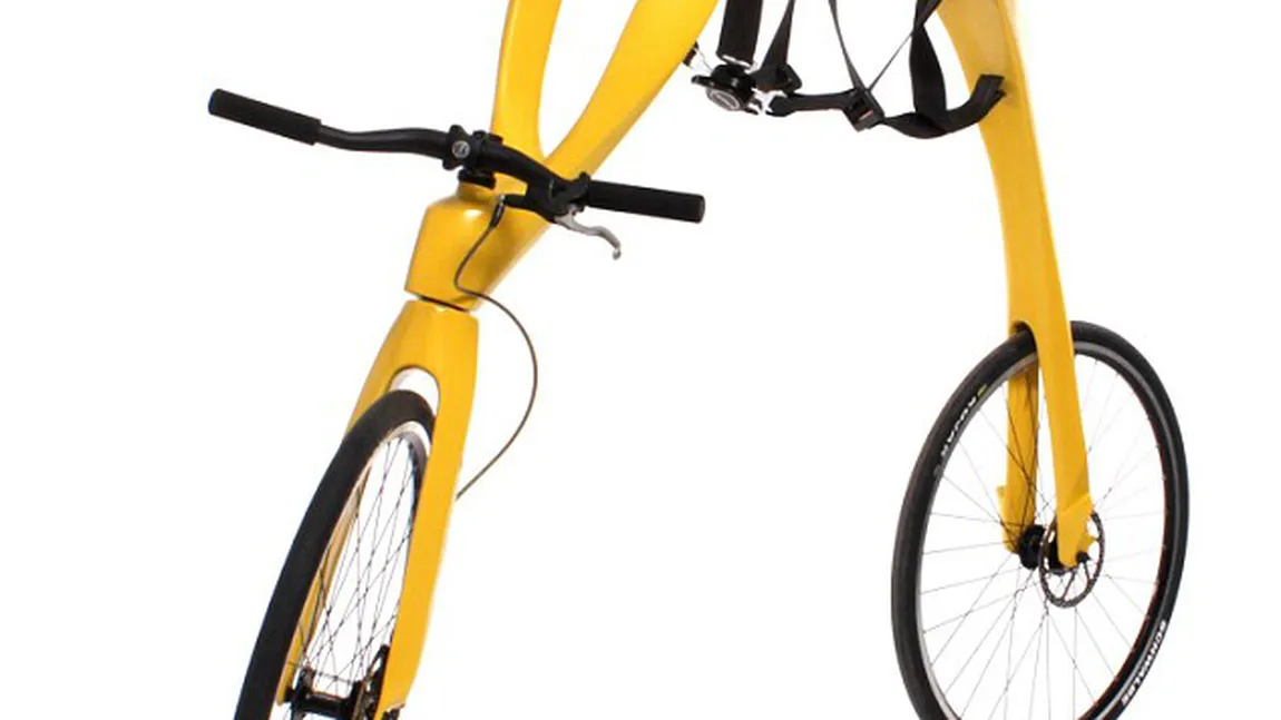 Vehiculul viitorului va fi bicicleta din Epoca de Piatră, fără pedale şi fără şa VIDEO