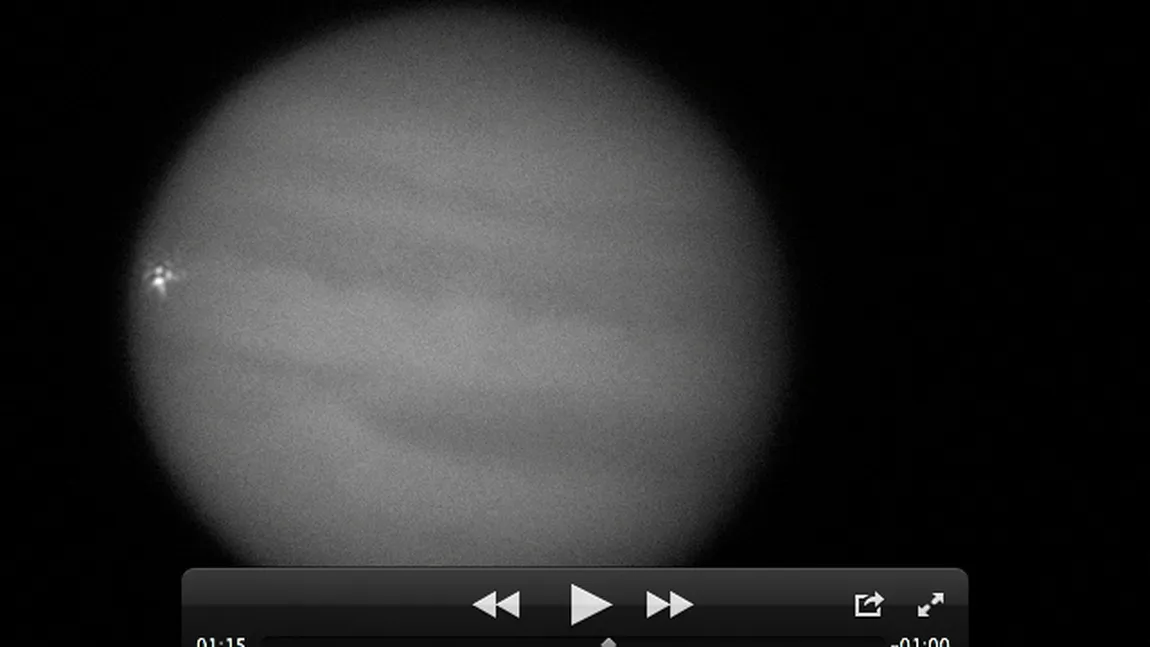 Planeta Jupiter a fost lovită de un obiect neidentificat VIDEO