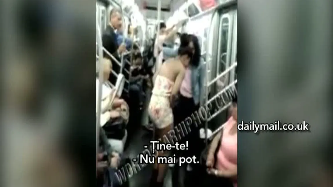 O femeie a urinat în metroul din New York, printre călători VIDEO