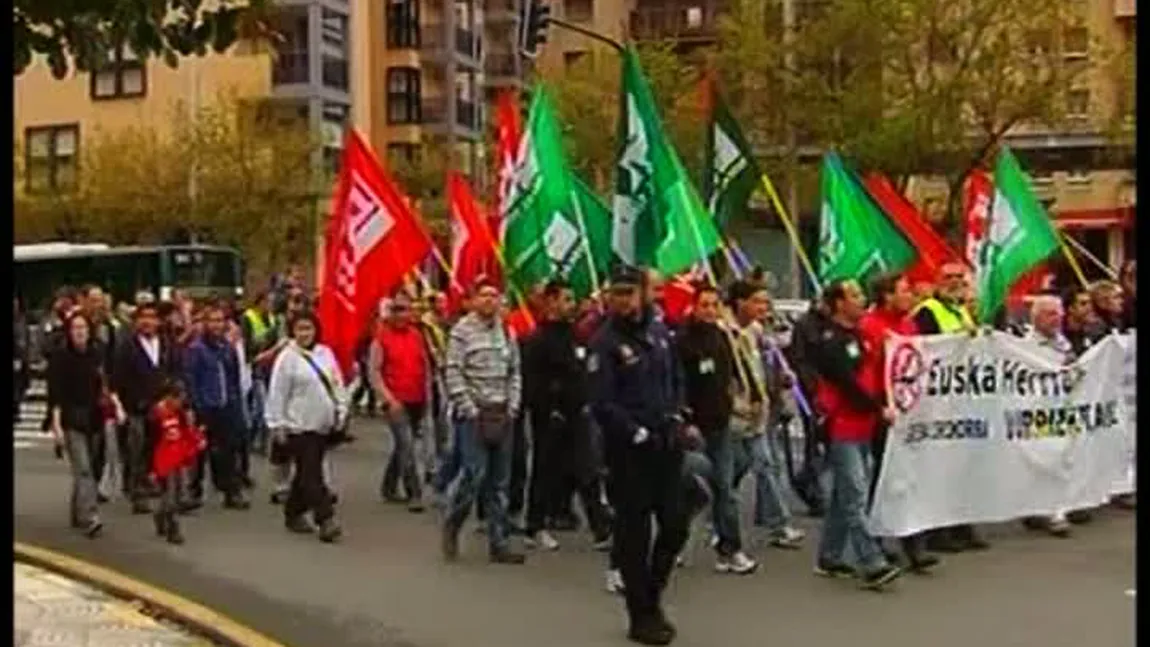 Proteste şi arestări în Ţara Bascilor. Oamenii sunt nemulţumiţi de masurile de austeritate