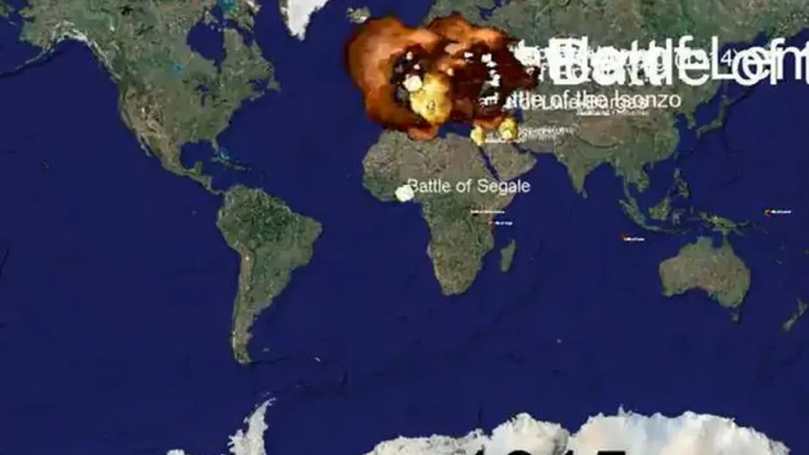 RĂZBOAIELE LUMII: 1.000 de ani de conflicte în 5 minute VIDEO