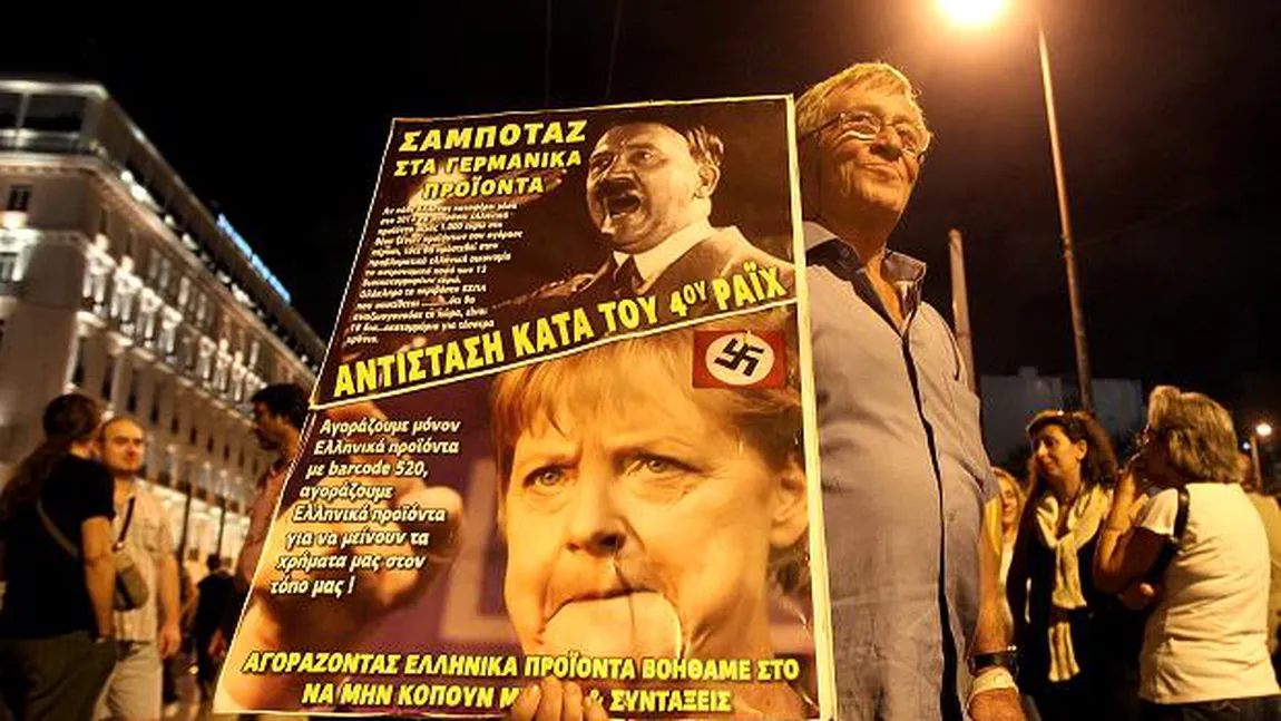 Cancelarul german, întâmpinat cu proteste la Atena: Merkel, afară! Grecia nu este o colonie!
