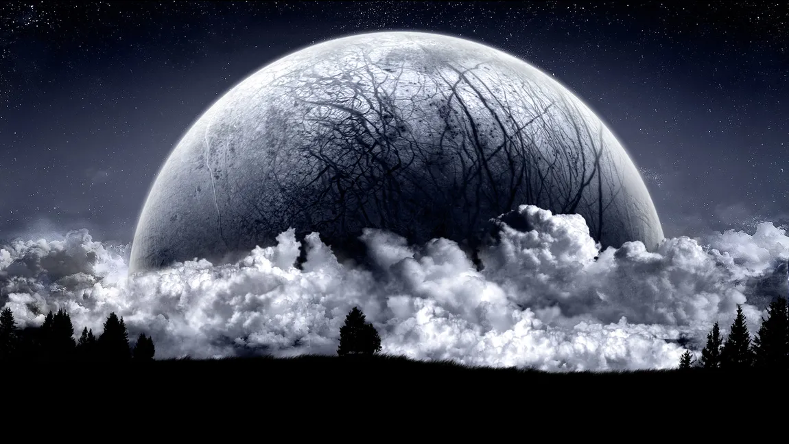 Naşterea violentă a Lunii: S-a format în urma unei coliziuni dintre Terra şi un corp ceresc