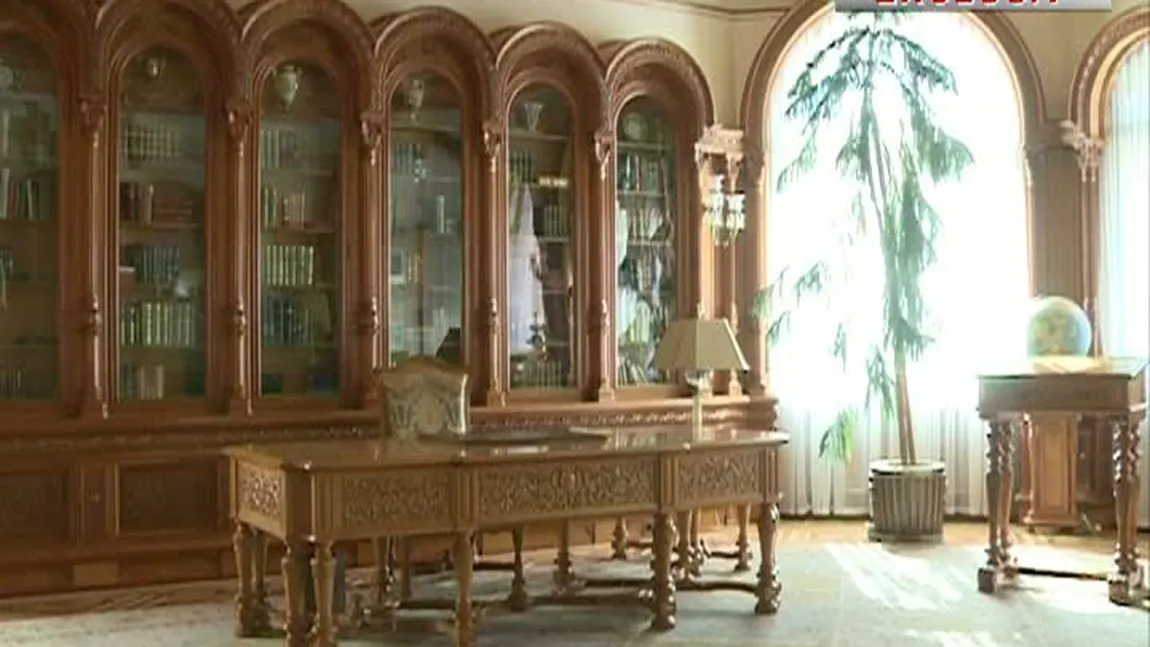 Palatul lui Ceauşescu de la Snagov: Accesorii poleite cu aur, pereţi îmbrăcaţi în mătase VIDEO