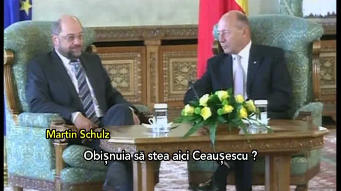 Schulz, admirând Palatul Cotroceni: 