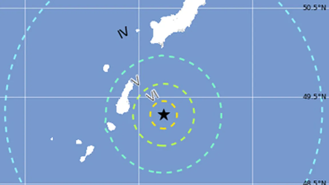Cutremur cu magnitudinea de 6,8 în largul Rusiei, în Oceanul Pacific