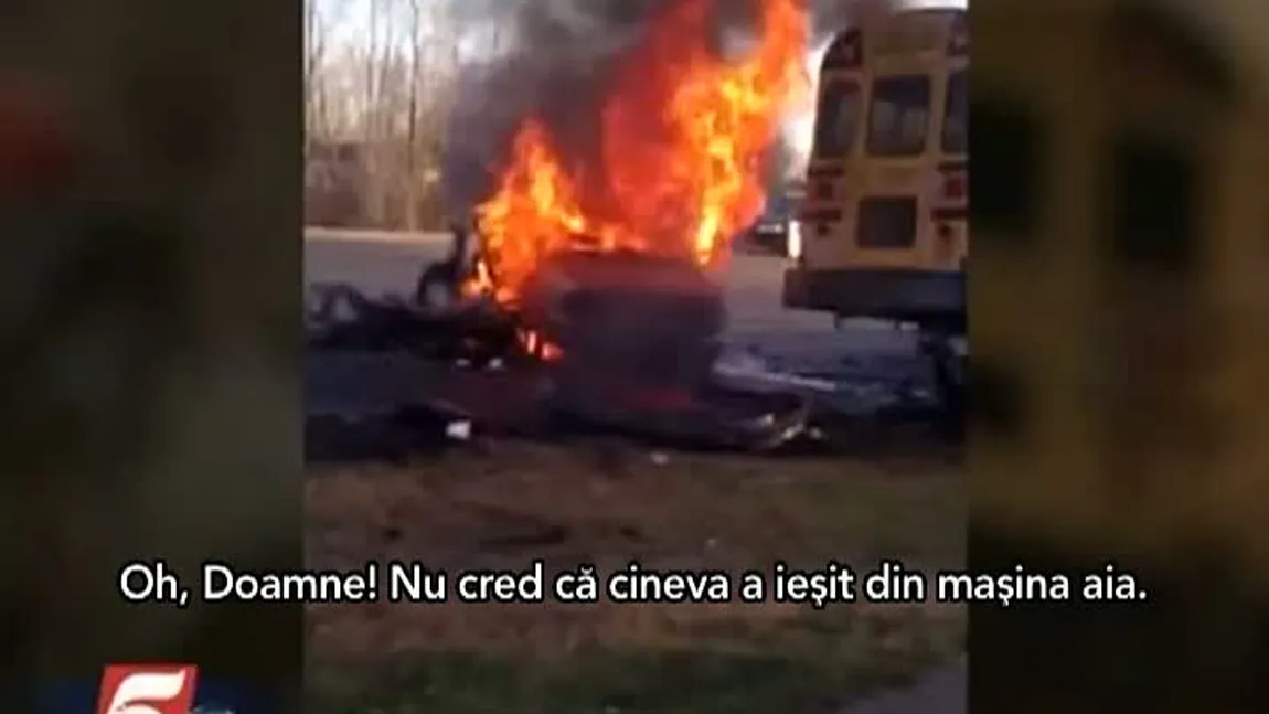 Tragedie pe şosea în Minnesota: Trei morţi în urma coliziunii uni autoturism cu un autobuz VIDEO