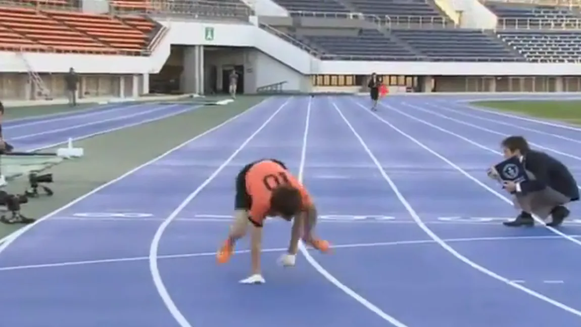 Un japonez a depăşit recordul mondial la alergarea în patru labe VIDEO
