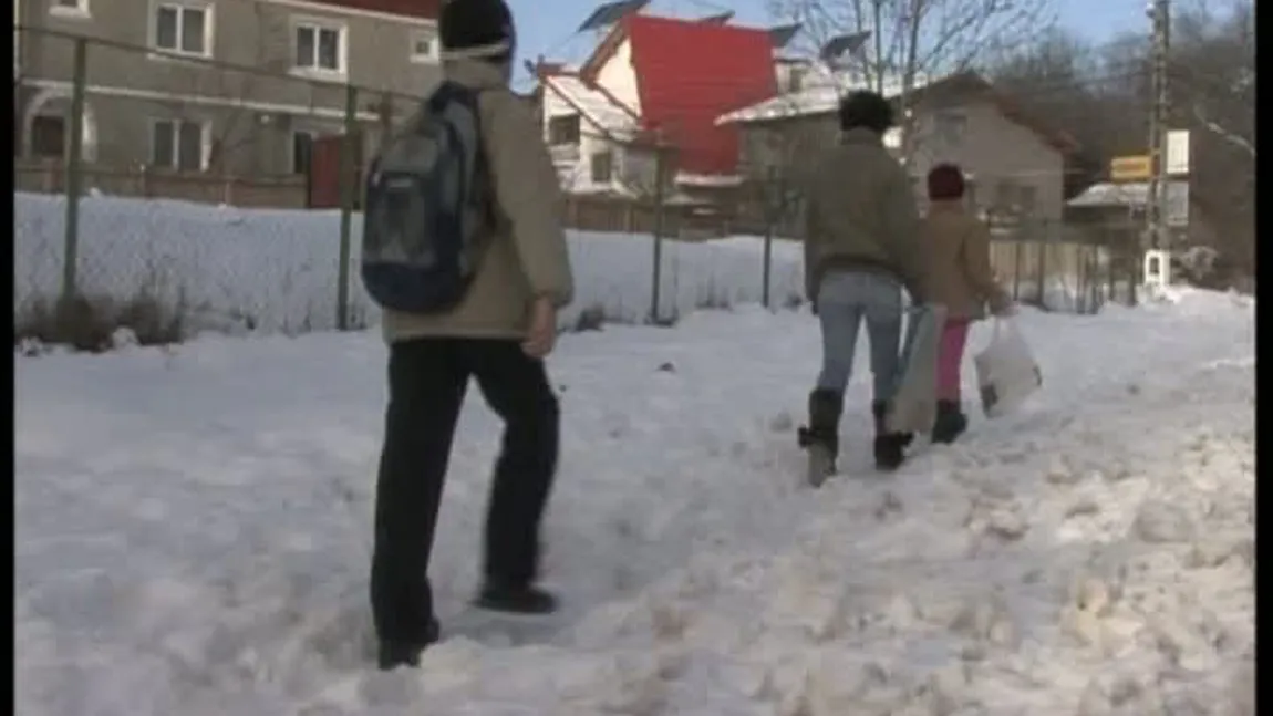 Elevii stau acasă din cauza ninsorilor. 79 de unităţi de învăţământ din Botoşani şi Vaslui, închise