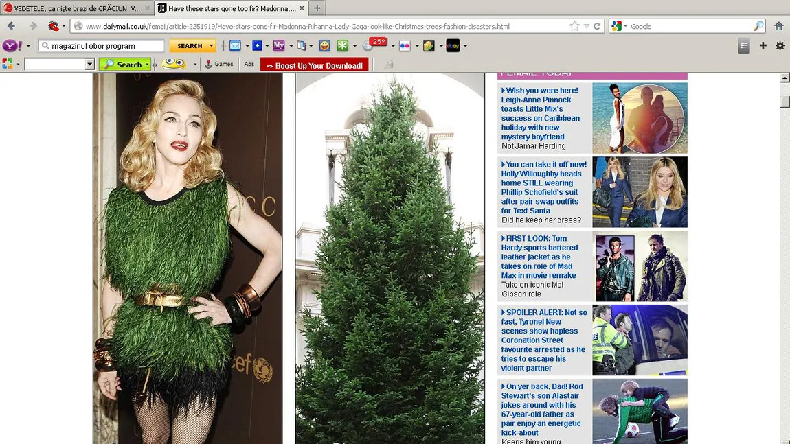 Capriciile vedetelor. Madonna, Rihanna şi Lady Gaga arată ca nişte pomi de Crăciun