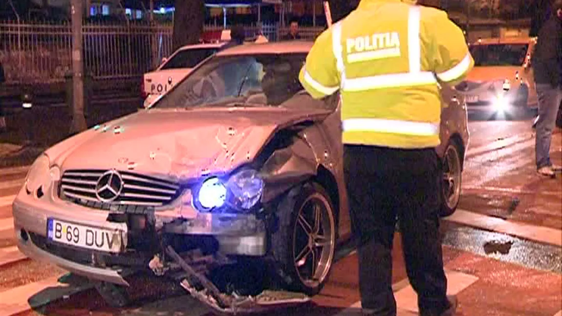 Un şofer beat a provocat un accident în Bucureşti. Patru persoane au fost rănite VIDEO