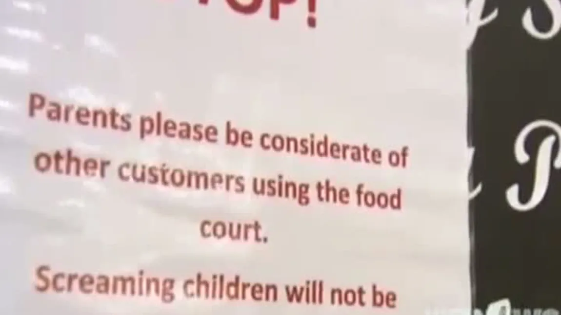 Indignare în Australia: Copiii care ţipă nu au voie să intre într-un mall în Sydney VIDEO