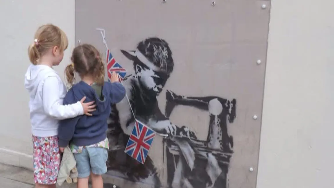 Protest inedit la Londra: Britanicii, furioşi după ce un graffiti a dispărut de pe un perete VIDEO
