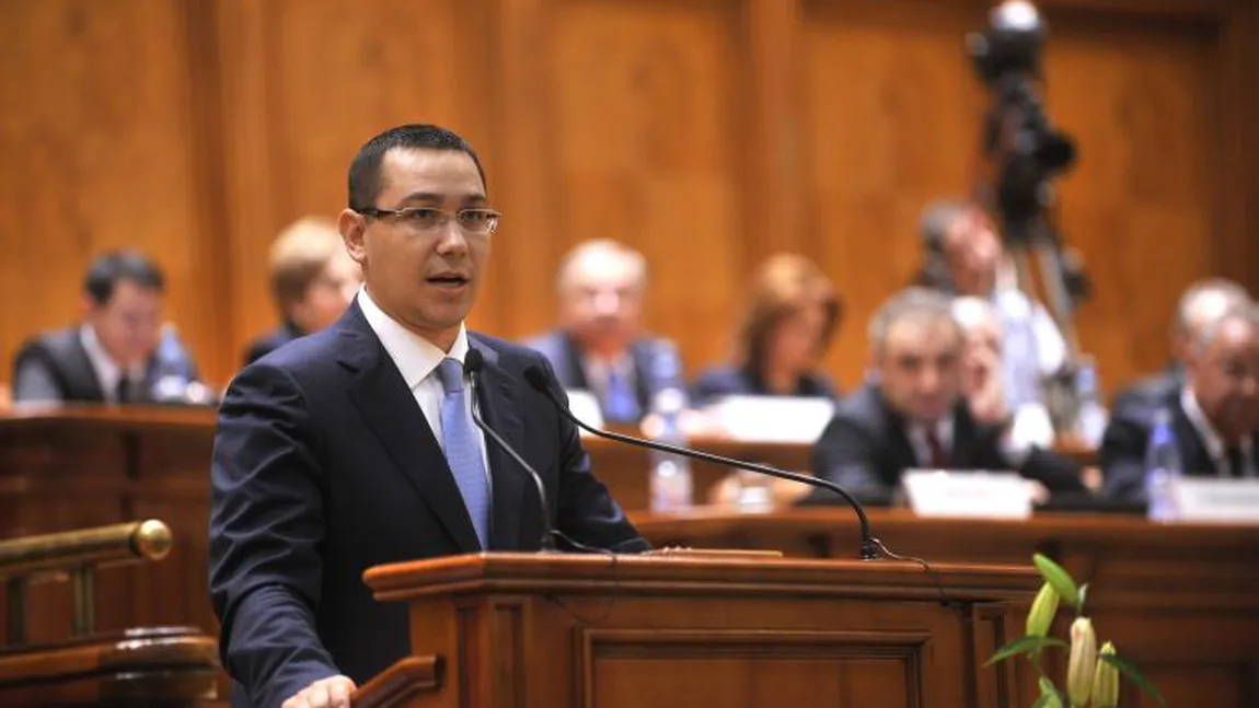 Guvernul îşi ASUMĂ răspunderea pe Legea proprietăţilor. Ponta: Abia aştept o moţiune de cenzură