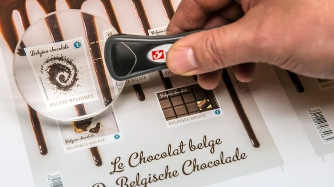 Poşta belgiană a confecţionat timbre comestibile din ciocolată