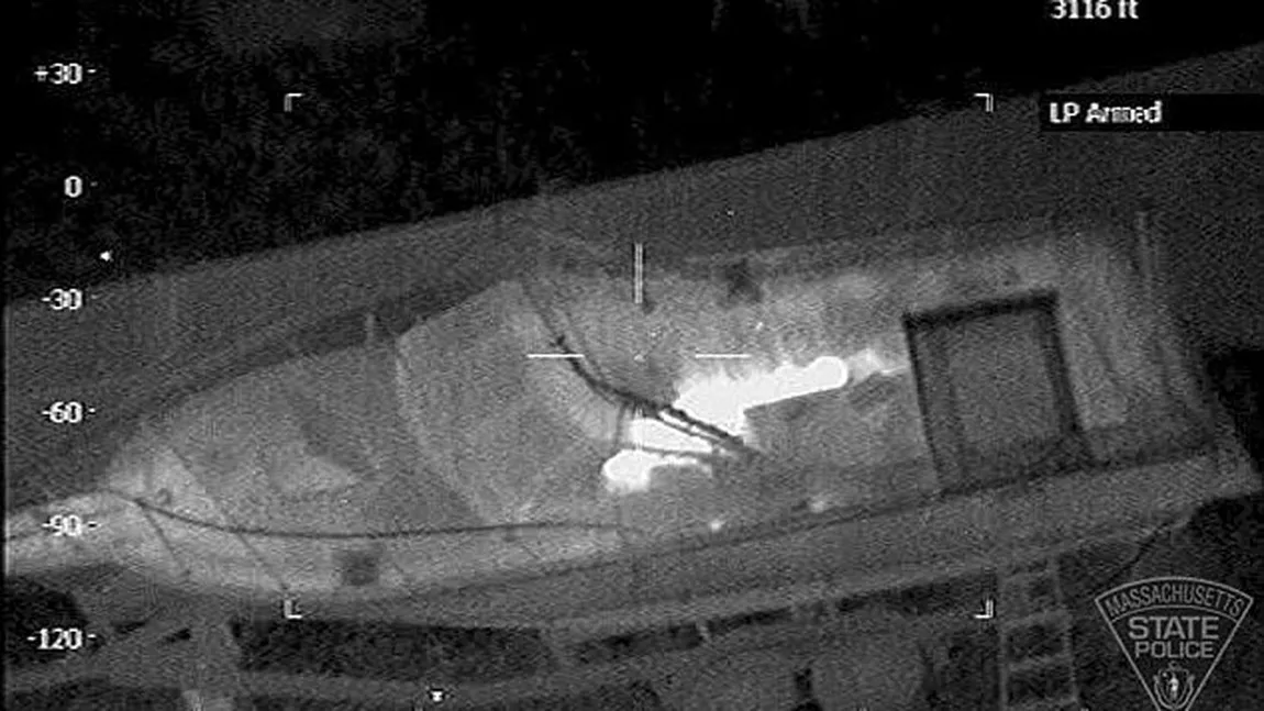 Imagini de la prinderea teroristului din Boston: Jokar Ţarnaev, detectat cu infraroșu VIDEO