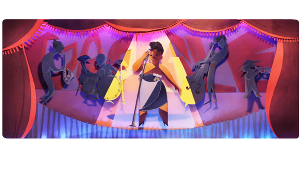 Cântăreaţa Ella Fitzgerald, sărbătorită de Google printr-un logo special VIDEO