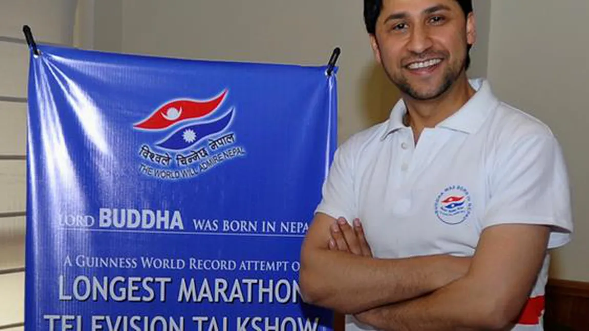 Un moderator nepalez a stabilit un nou record mondial: 62 de ore de show televizat